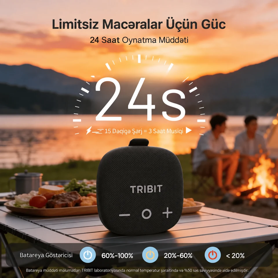 StormBox Micro 3 — 24 saatadək batareya